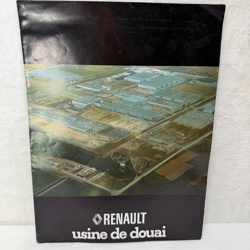 Vintage Renault Usine de Douai Factory Aerial View Poster French Automobilia